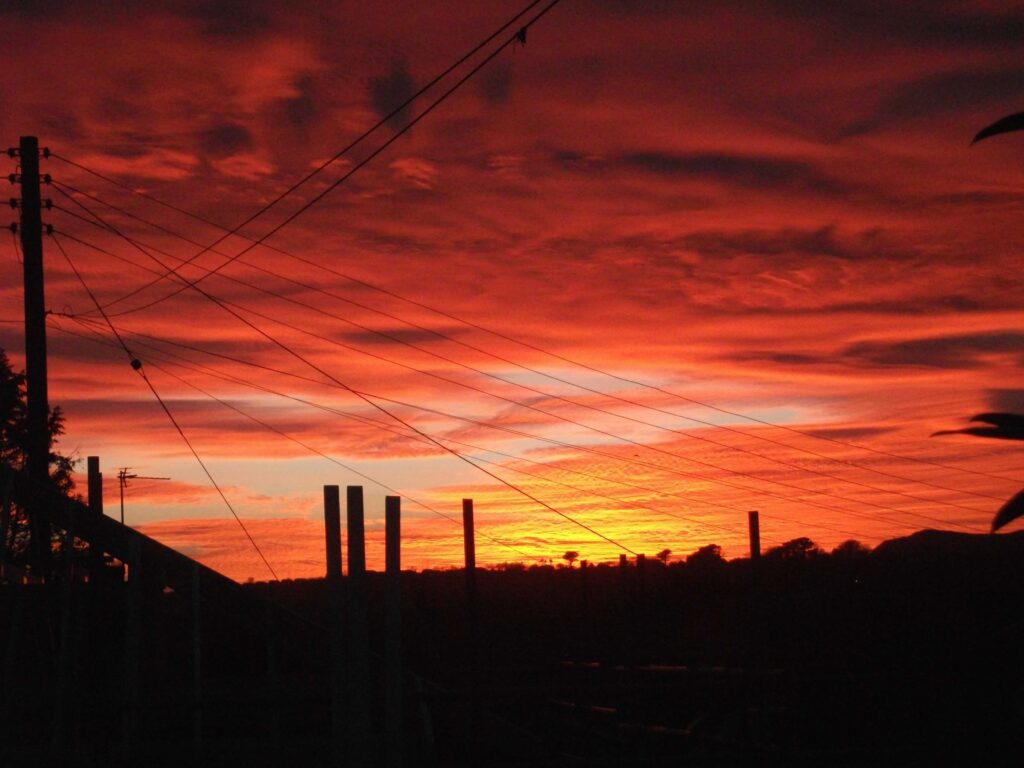 Sunset from Hillside Cottage